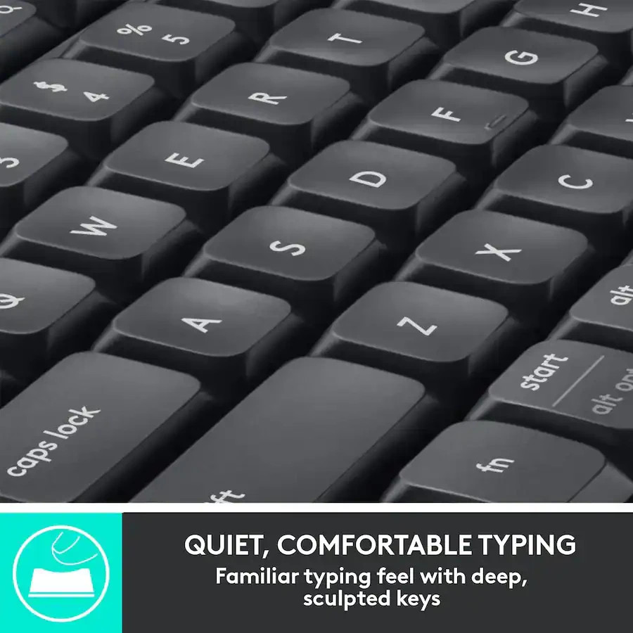 Logitech - MK850 Performance Wireless Membrane Keyboard Mouse Combo (920-008219)