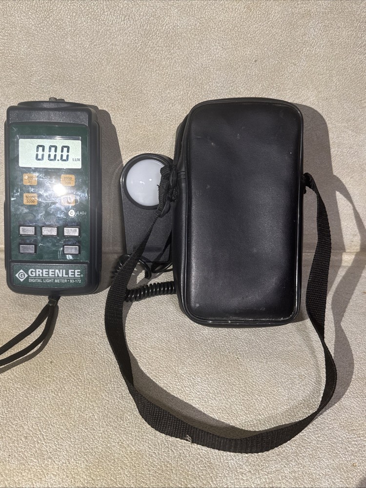 Greenlee Digital Light Meter 93-172 with Case, Tested