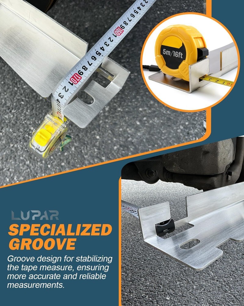 Heavy Duty Toe Alignment Tool Plates, Stainless Steel Wheel Alignment Tool