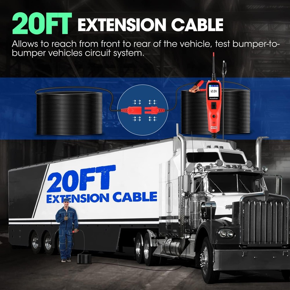 Autel Powerscan PS100 Car Electrical System Diagnosis Tool Power Probe AVO Meter