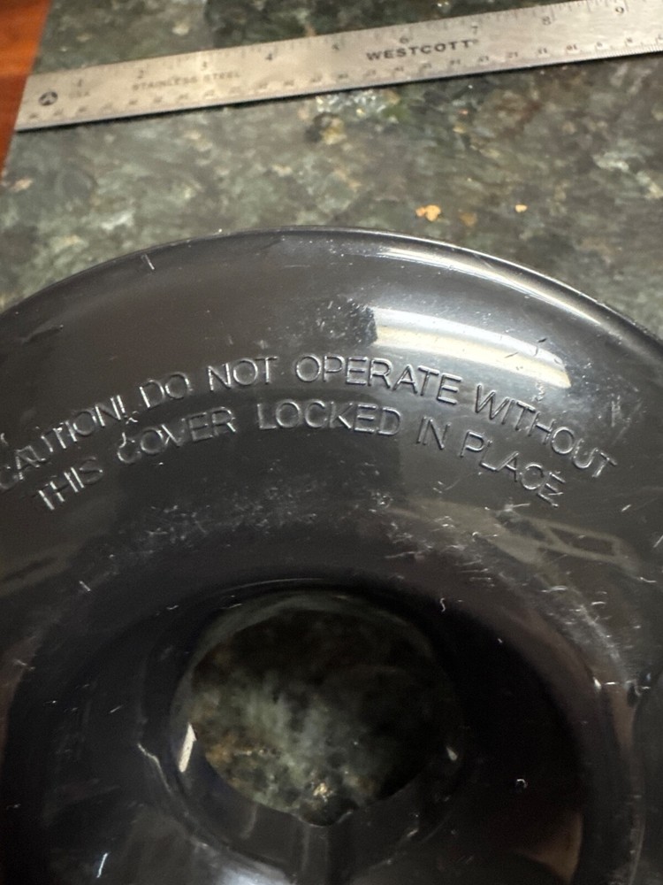 Back To Basics Blender Smoothie Black Lid Ring