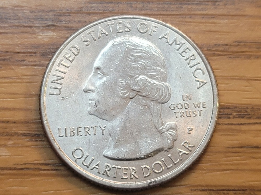 2018 p Pictured Rock ATB Quarter with Die Chips.