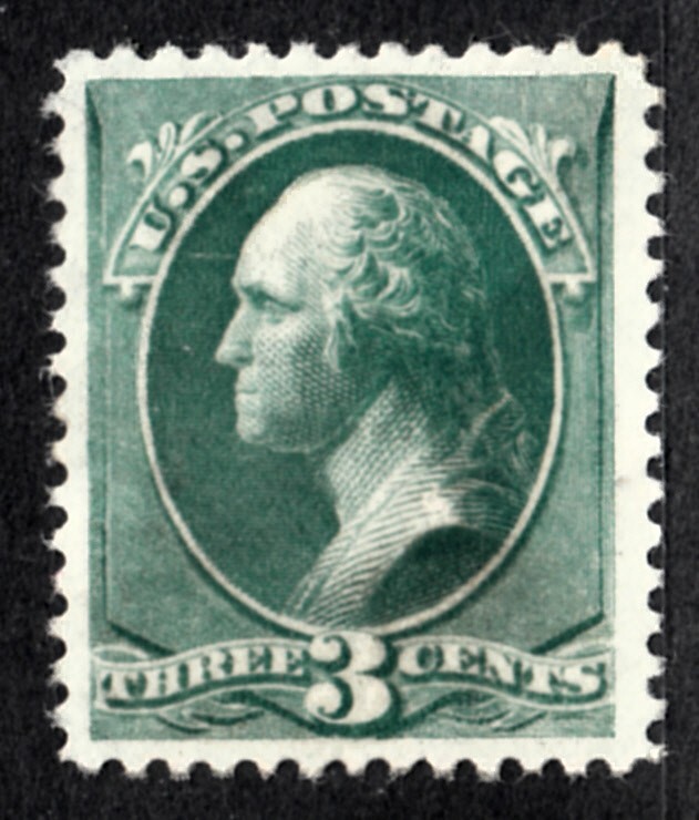 US # 207 PRINTERS ERROR LINE AT FOREHEAD, SHOULDER, SHOW THRU MINT PG H1932