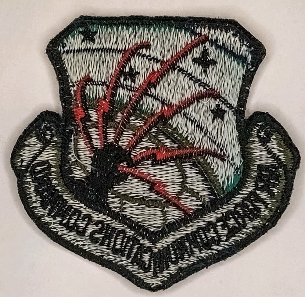 US Air Force Communications Command Shoulder Patch Subdued Sew On USAF