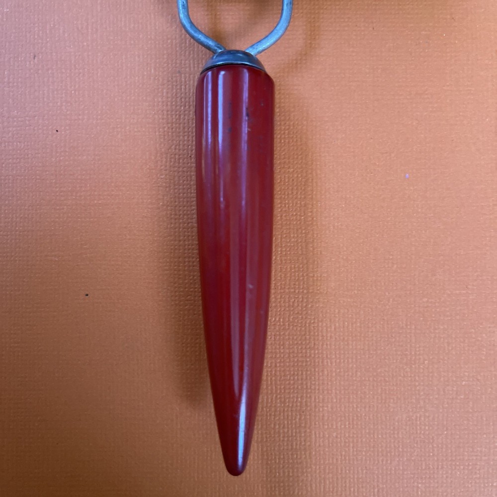 Vintage Red Bakelite Hand Sifter