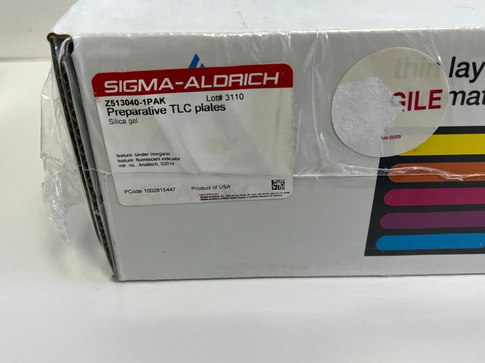 Shelf 21 : 2 BoxesAnaltech Uniplate UV254 (02014) - 1 Opened / 1 Sealed