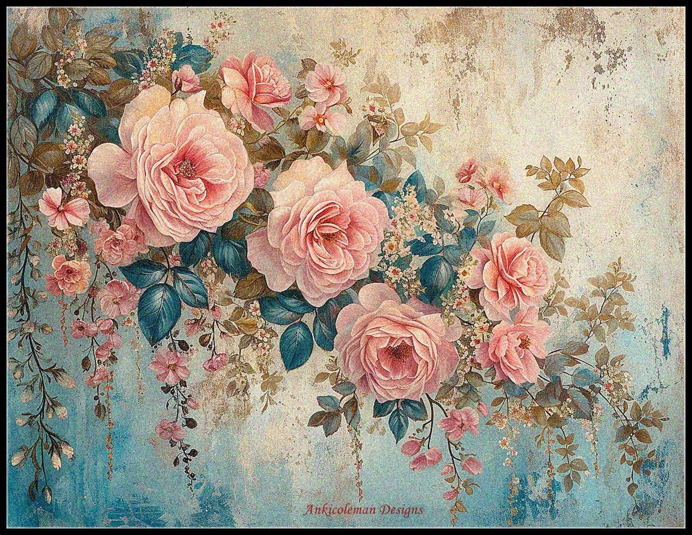 Pretty Flowers 2 - DIY Chart Counted Cross Stitch Patterns Needlework DMC