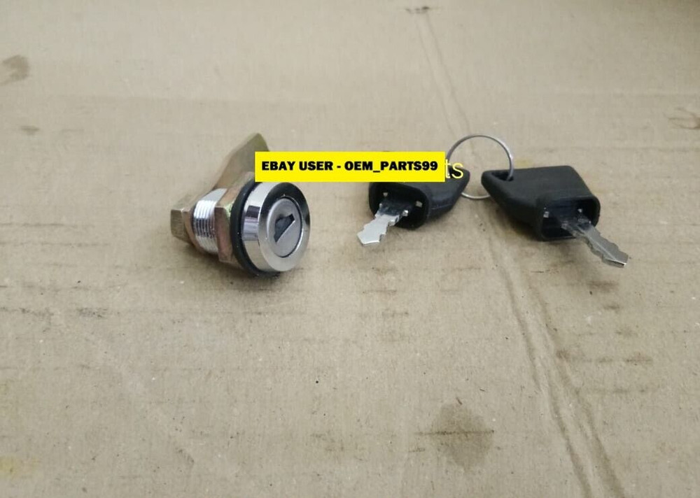 Jcb Lock Barrel Assyembly For Front Grill With 2 Keys (Part 333/C3143 701/45501)