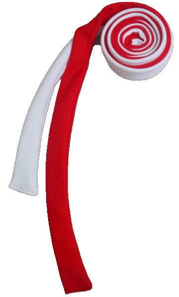 Draft Horse Mane Roll - Red and White