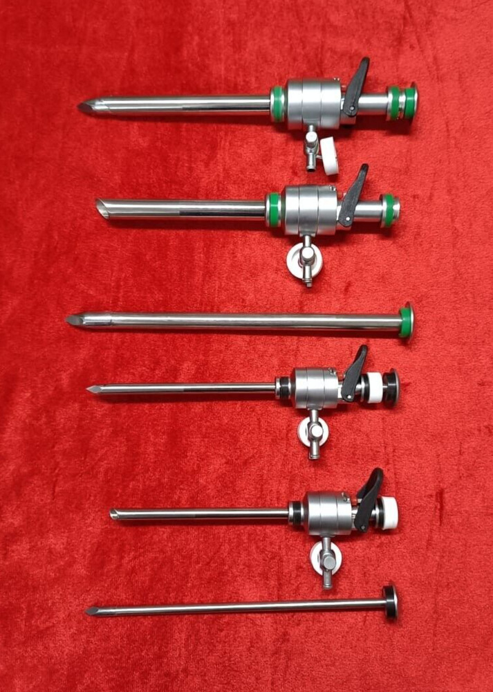 4pc-Laparoscopic Trocar Cannula Set 5mm/10mm Best Quality Reusable Instruments