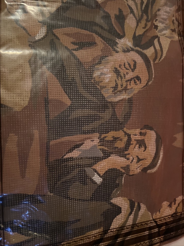 needlepoint canvas handpainted