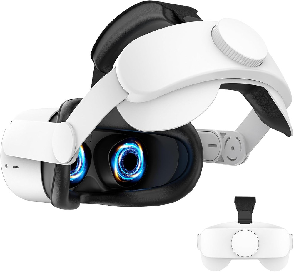 Head Strap Compatible with Oculus Quest 2,Meta Quest 2 Accessories Adjustable El