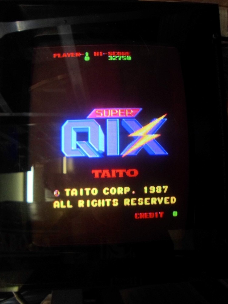 super qix by taito 1987 tested
