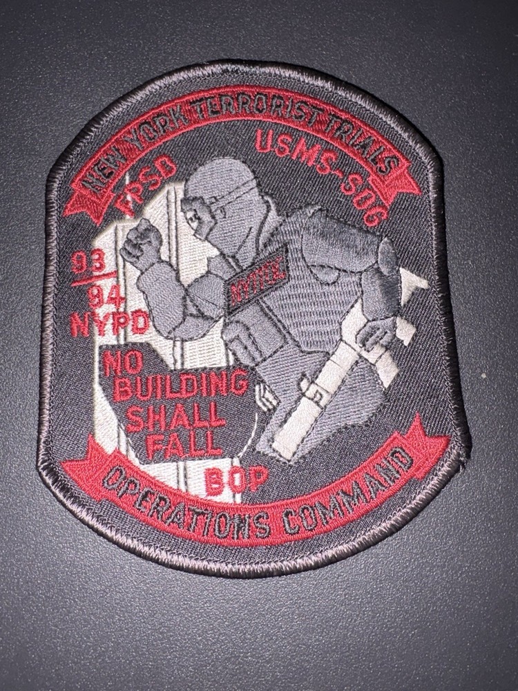 New York Terrorist Trials Operations Command  NYTTOC  Police Patch