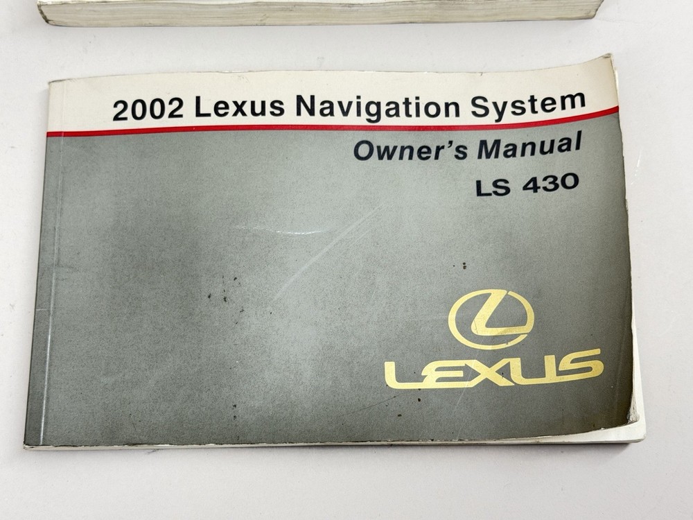 2001 Lexus LS430 Owners Manual & Navigation System Set OEM