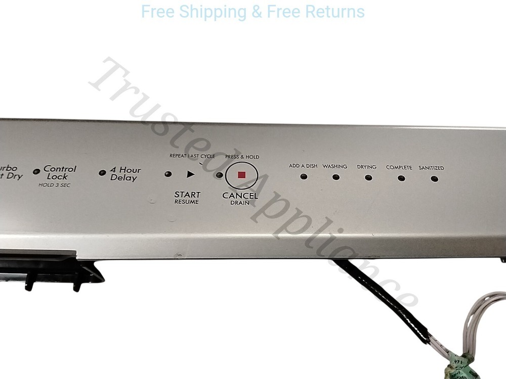 OEM Dishwaser Control Panel w10195264 SILVER