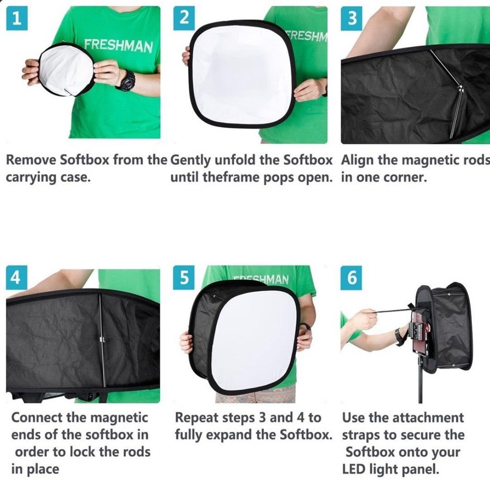 Neewer Outer 16.3''x6.5''Foldable LED Light Panel Softbox for 660/530/480 Light