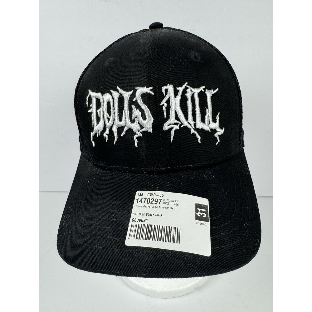 Dolls Kill Trucker Hat, Socks & Mini Backpack Accessories Bundle