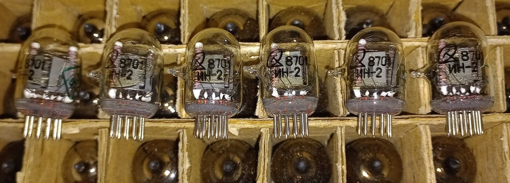 6 x IN-2 Nixie Tubes