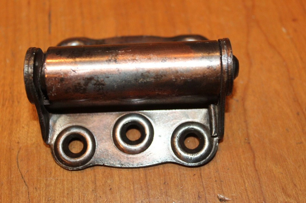Antique Copper Plated Spring-Loaded Screen Door or Gate Hinge D-38