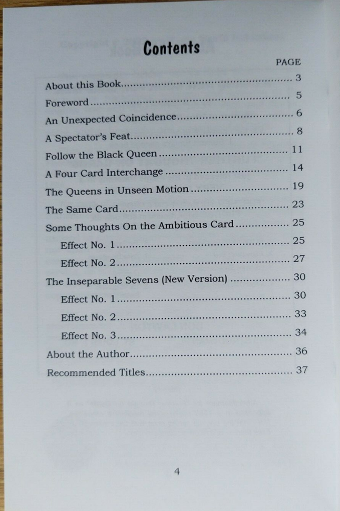 Further Thought on Cards by J. Stewart Smith