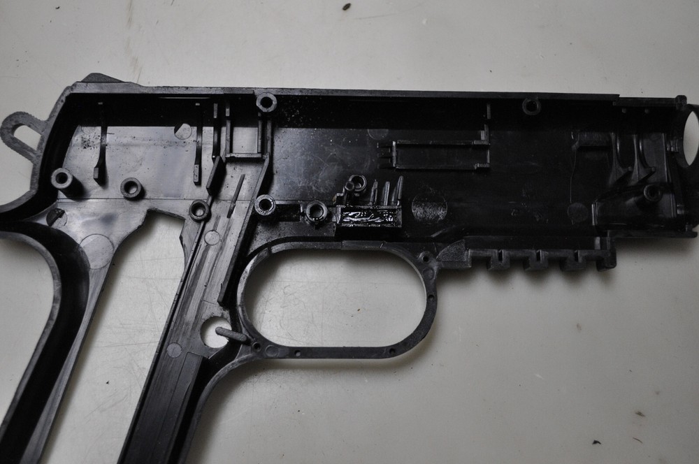 Crosman 1911BB .177 cal Black Plastic Left Side Frame Half, see pics for info