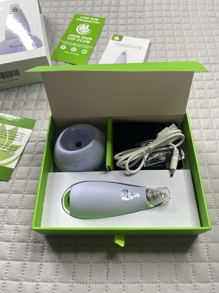 Microderm GLO Gray Mini Diamond Microdermabrasion Advanced Facial System