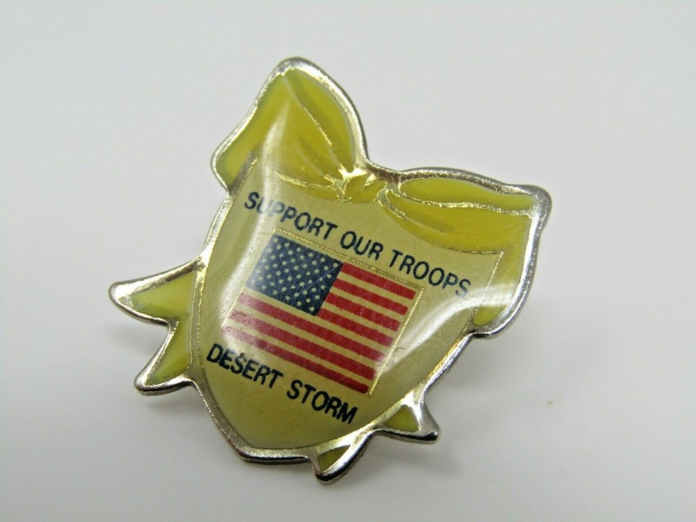 Desert Storm Support Our Troops Pin