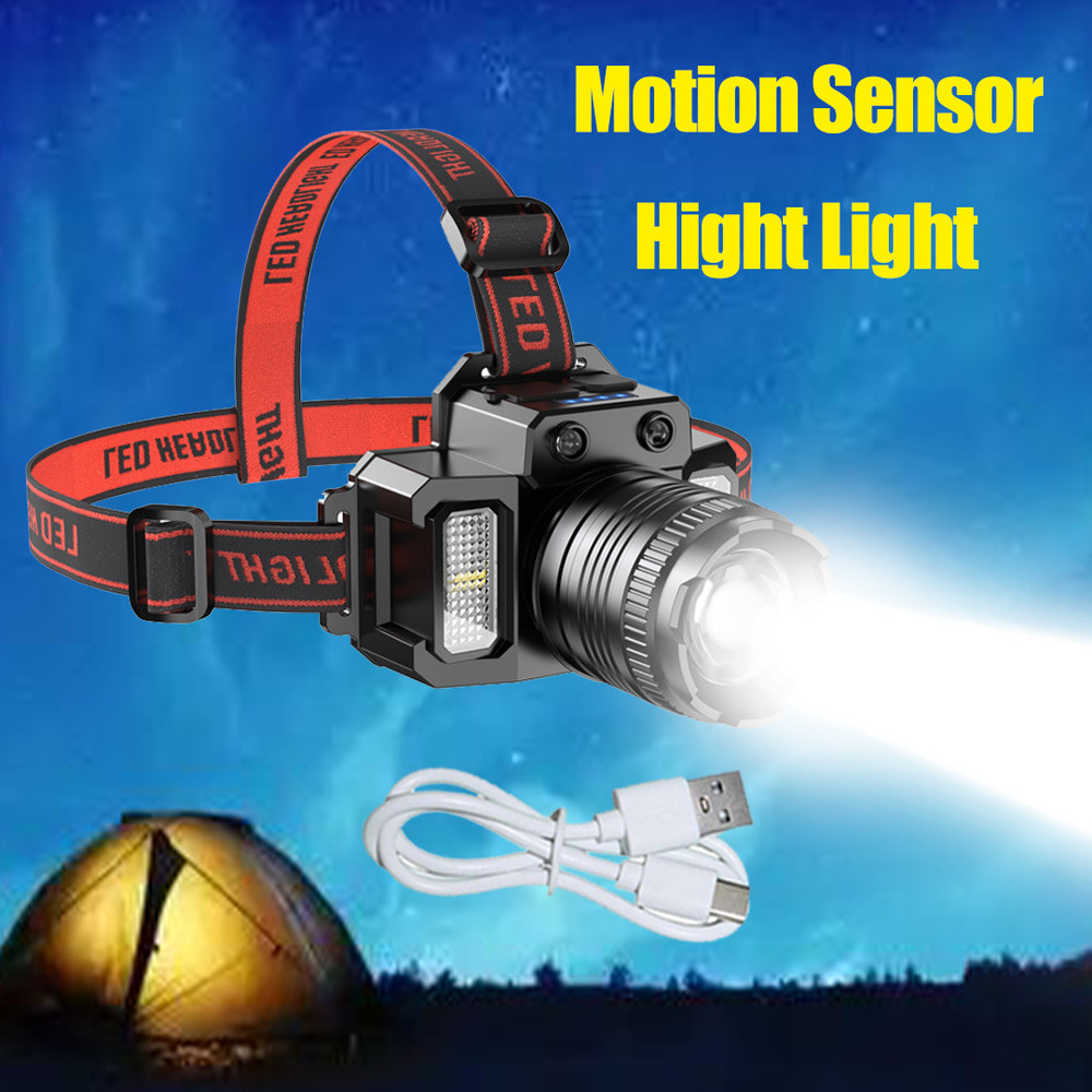 9900000LM USB Rechargeable Headlight LED Headlamp Tactical Head Torch Flashlight
