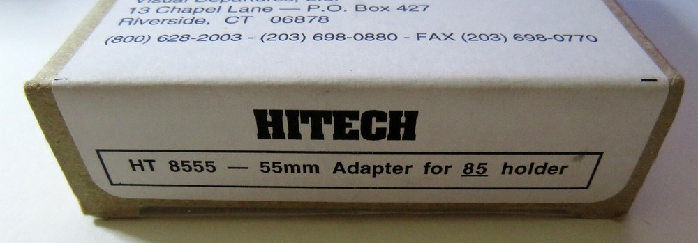 HITECH 8555 - 55mm Adapter for 85mm P Size Holder