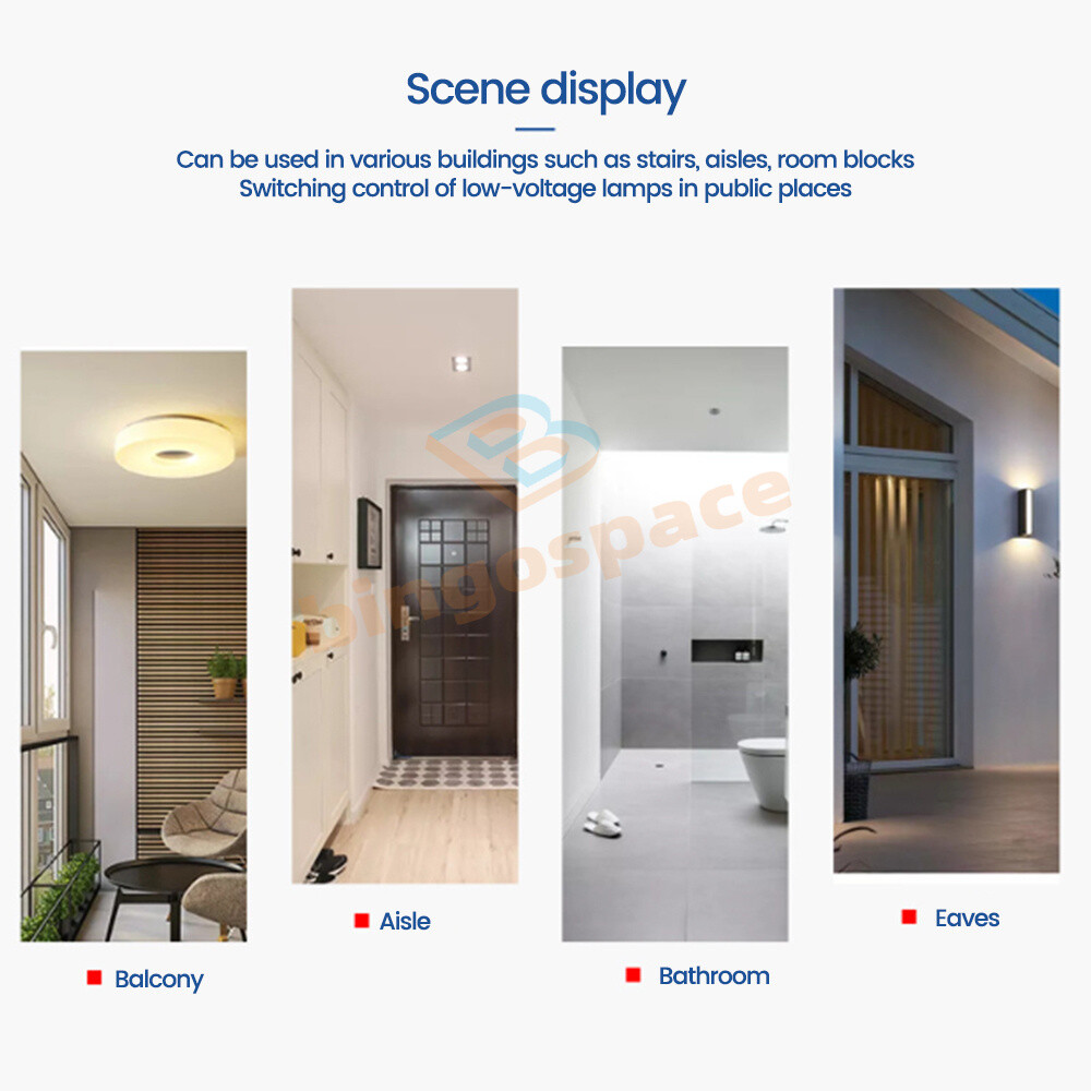 AC85-265V Infrared PIR Motion Induction Sensor Switch For LED Ceiling Light