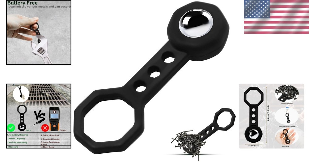 Efficient Manual Stud Finder - Strong Magnetic Power, Compact Design