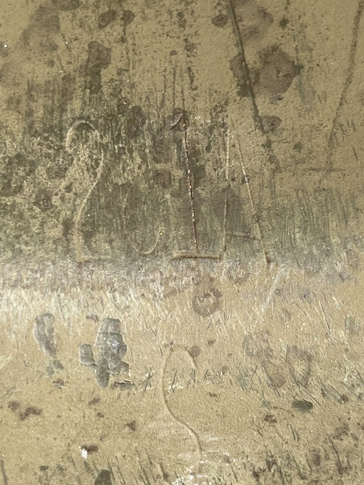 WW2 M1 Helmet Front Seam