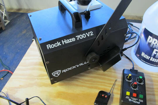 DJ controller / moving lights / Haze / DMX