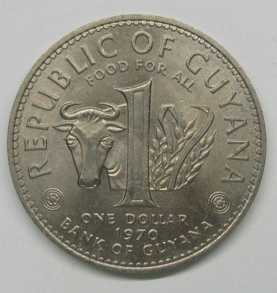 1970 Guyana 1 Dollar Take a Look