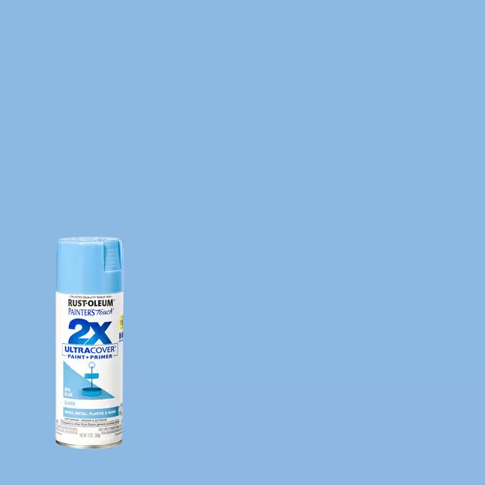 12 Oz. Gloss Spa Blue General Purpose Spray Paint (6-Pack)