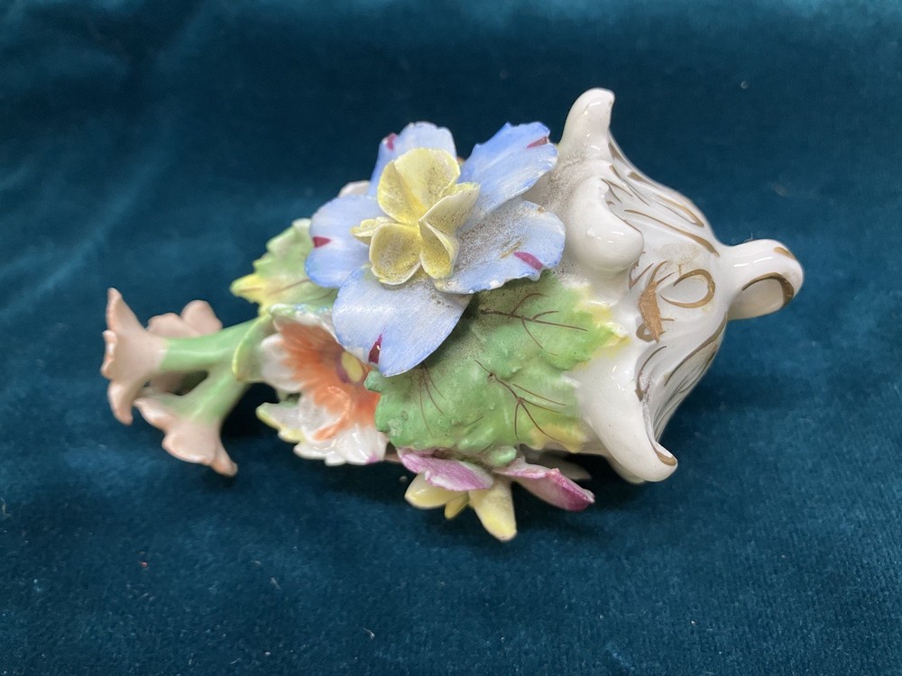 Antique Dresden Floral Chandelier Pull