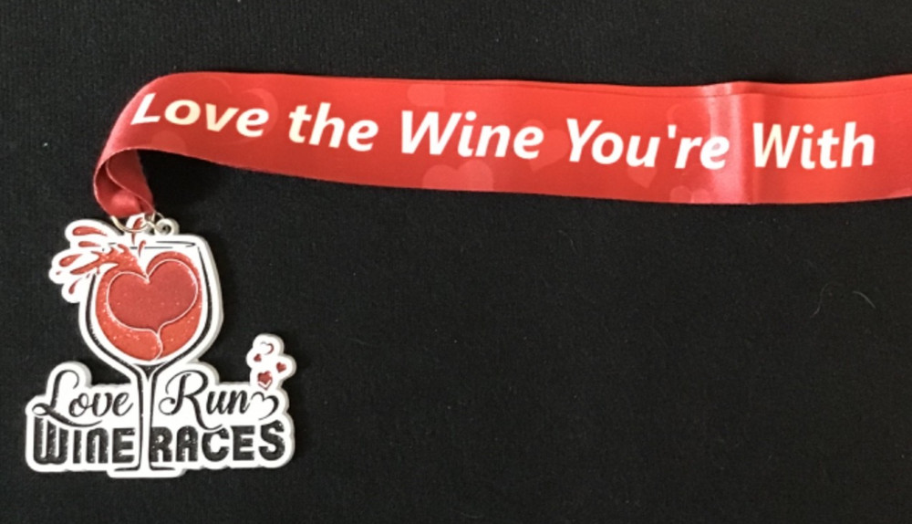 Love Run Wine Races Medal