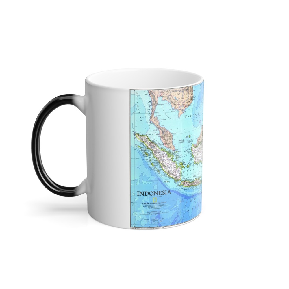 Indonesia 1 (1996) (Map) Color Changing Mug 11oz