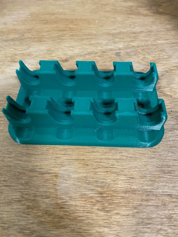 Shell Holder Rack Holds 16 Wall mount Reloading Rock Chucker Challenger Boss