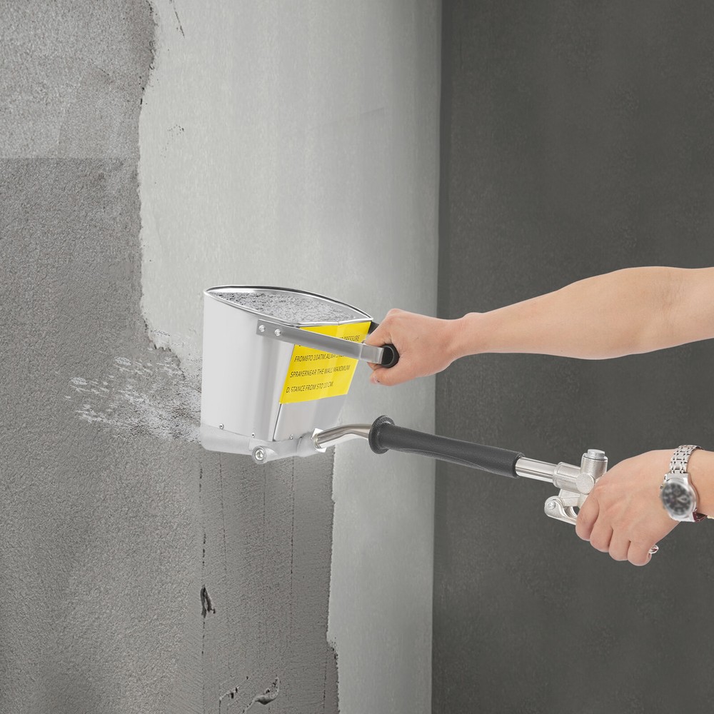 Cement Stucco Sprayer 64.58ft²/min, 4L Capacity, Durable Design