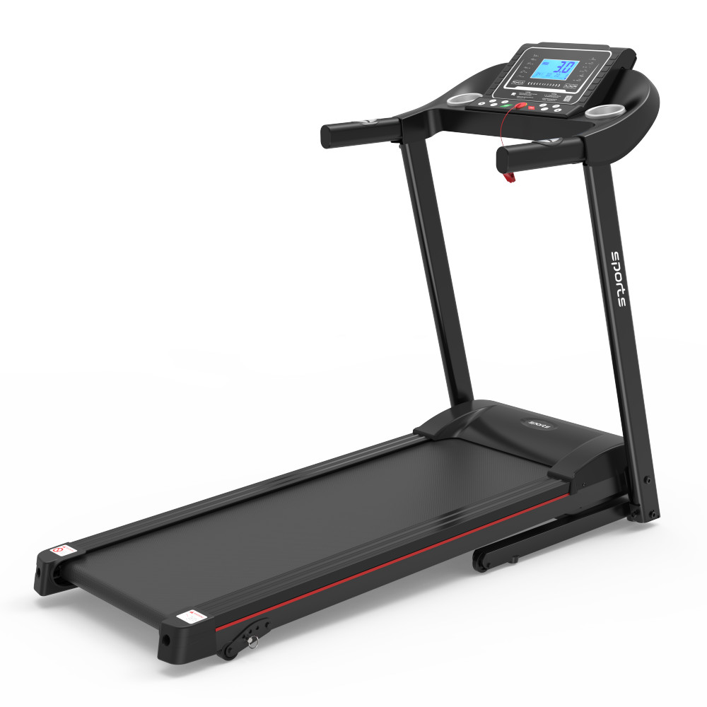 Foldable Incline Treadmill Folding Running Home Workout 5" LCD Screen Bluetooth