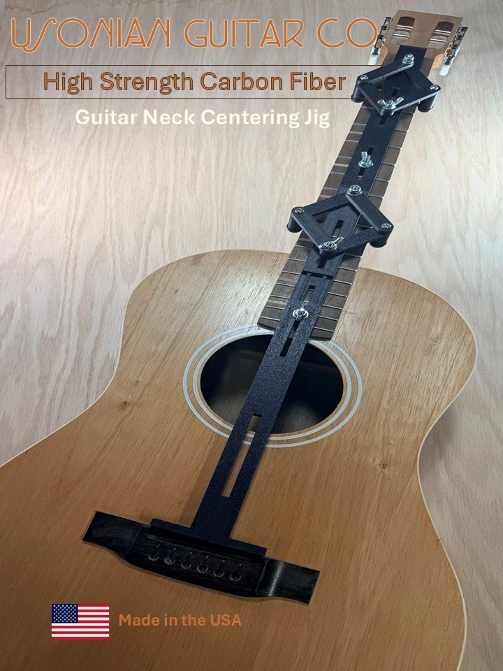 Guitar Bridge Alignment Jig w/ Scale Length | Self-Centering Luthier Tool