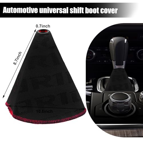 Car Shift Knob Dust Cover, Shift Boot Cover, Hyper Fabric Black