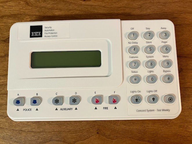 Alpha Touchpad 60-803-04: GE Keypad - GE Concord SB2000 - Untested