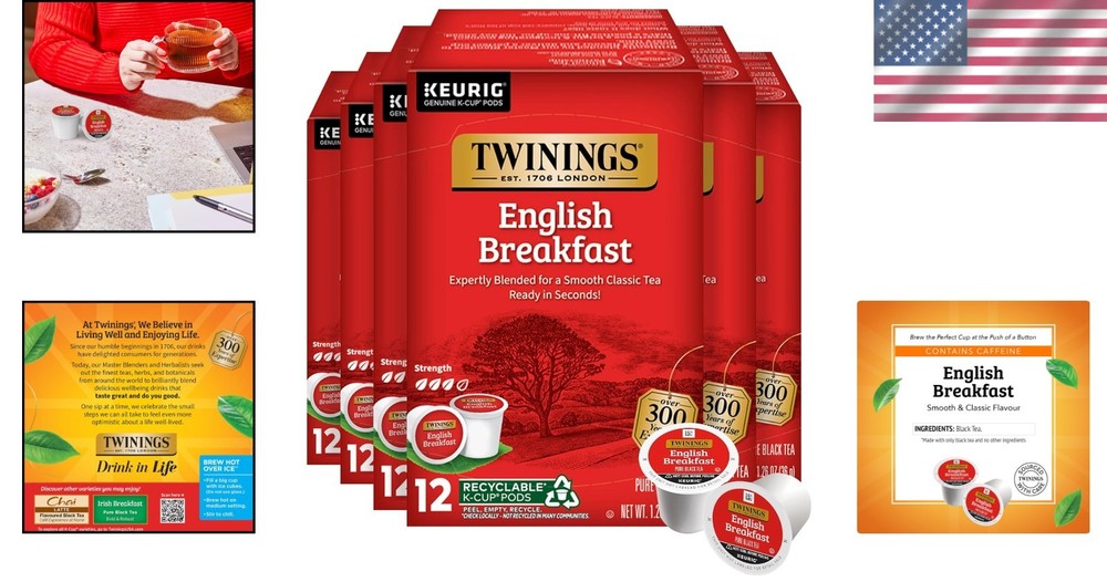 English Breakfast Black Tea Pods 72-Count Pack