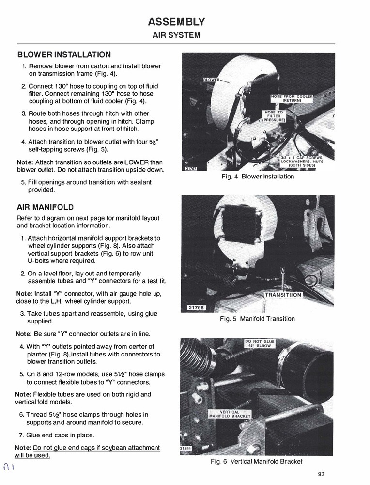 White 6100 Pull Type Planter Operators Service Instruction Manual Printed