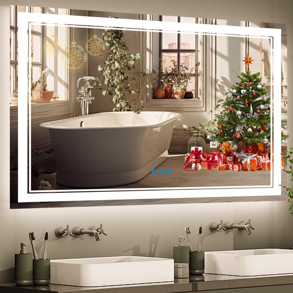 48*36 LED Bathroom Mirror, Lighted Vanity Mirror, Mirror With Light