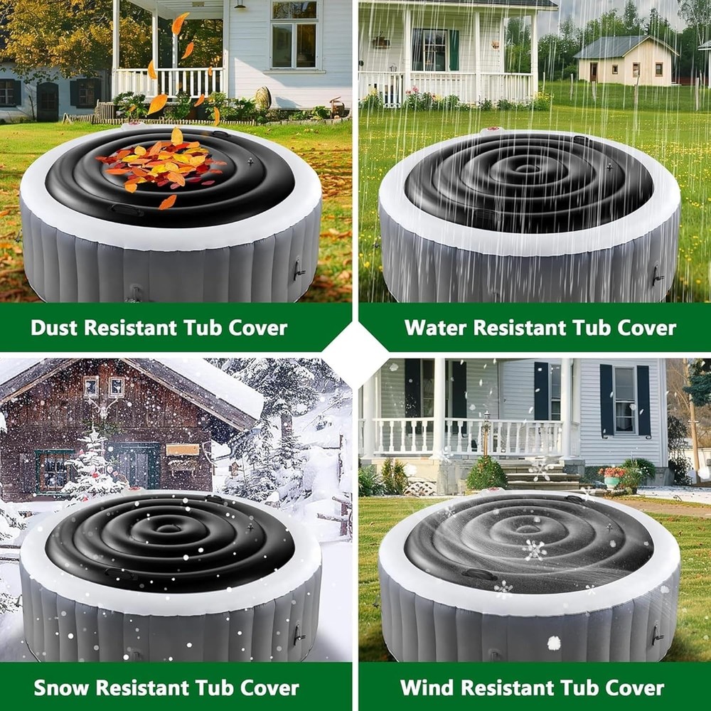 Foldable Rain Cover for Inflatable Hot Tubs