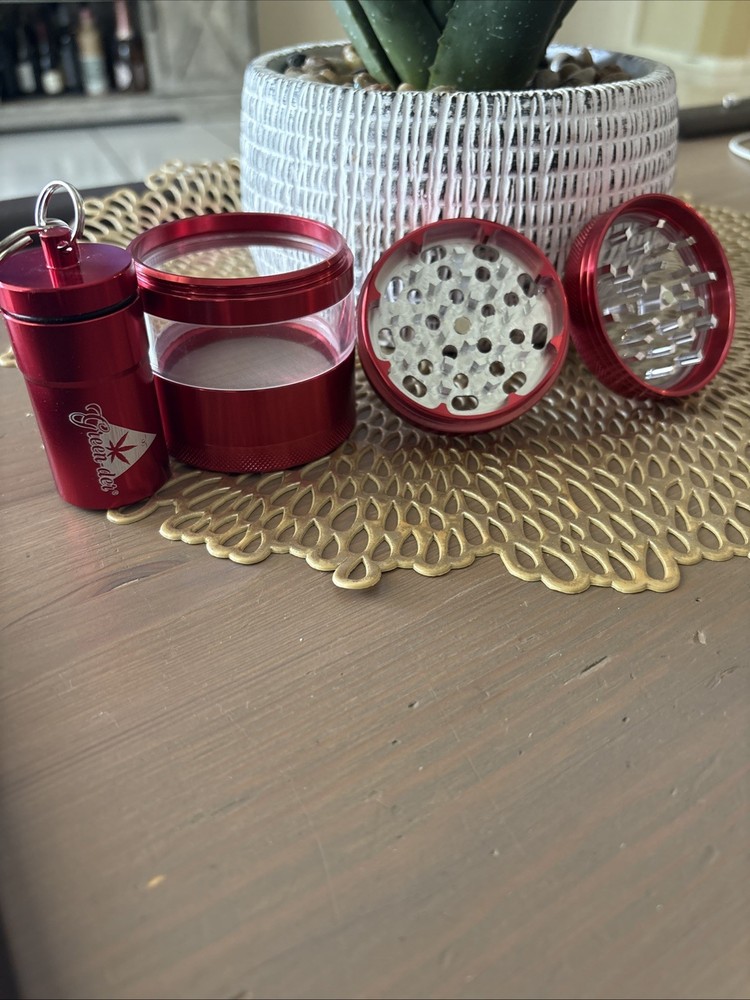 Complete Herb Grinder Kit Red